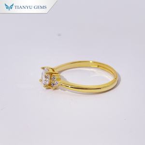 Tianyu Gems Elegant Cluster Zircon Copper <b>Ring</b> for Women Sparkling Fashion <b>Statement</b> Jewelry - Product Image 1