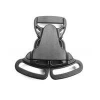 Vente en gros de boucles de sangle à dégagement rapide en plastique noir POM 20mm tailles 13mm et 25mm pour sacs et poussettes