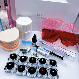 <span class=keywords><strong>Kit</strong></span> professionale di gemme per denti multiuso di alta qualità include luce per arricciare e Trainer per principianti - Product Image 2