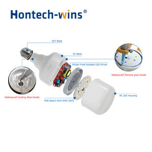 7W 10W E27 Dimmable dẫn bóng đèn không thấm nước gia cầm ánh sáng cho Gà Thịt DC/AC cung cấp điện - Product Image 5