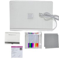 Tableau de dessin lumineux transparent en acrylique effaçable pour enfants avec source de lumière LED blanc chaud pour chambre à coucher