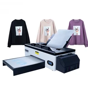 China Manufacturers A3 L1800/R1390/DX5 Printhead Printing Machine DIY Inkjet Direct DTF Impress T-shirt Printer