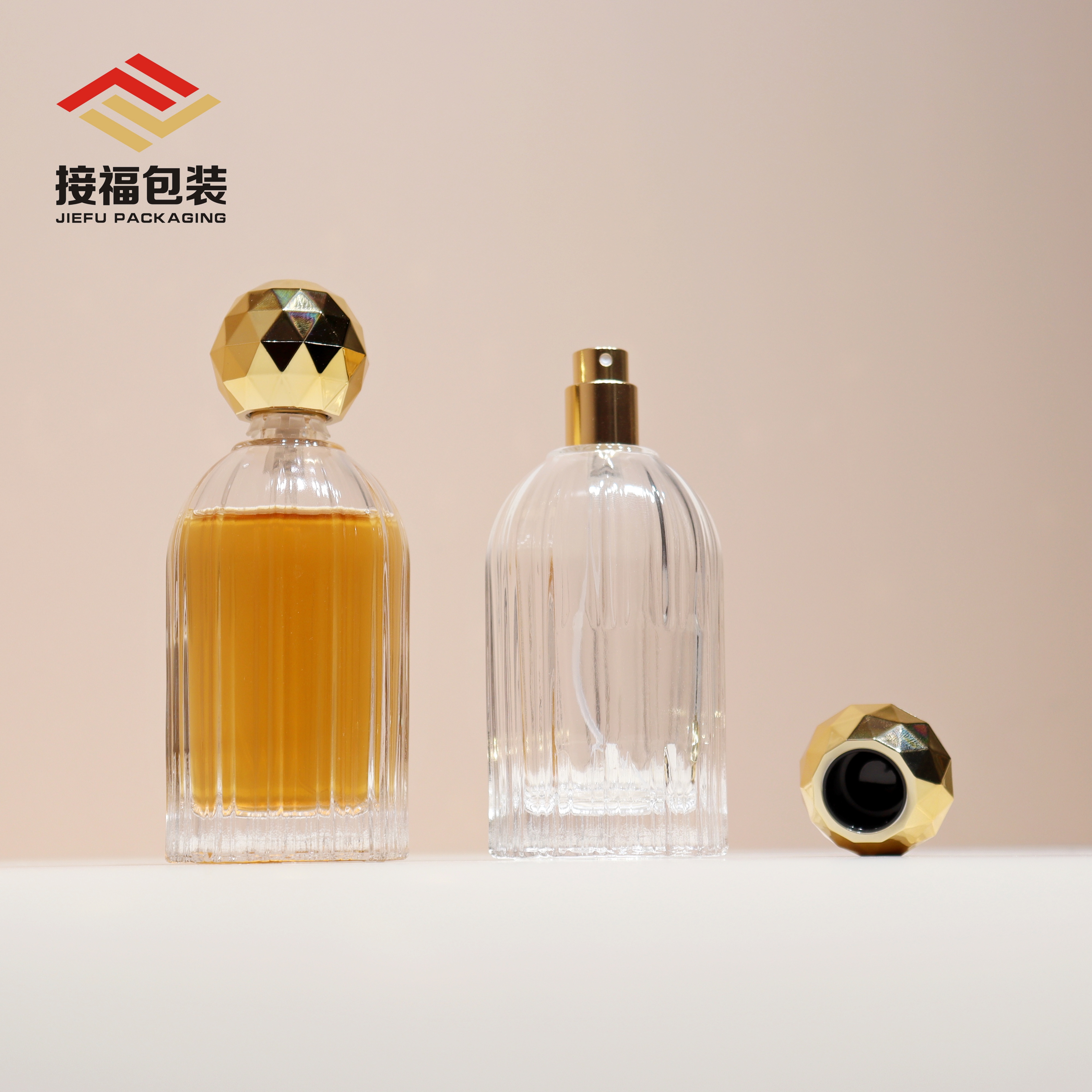 luxury perfume vertical line bottle