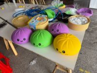 Jouet Squishy Géant 25cm en PU, Simulation de Ravioli, Anti-stress et Décompression, Vente en Gros