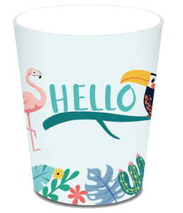 Hello-vajilla de papel decorativa para fiestas de verano, plato de flamenco, taza, servilleta, 8 suministros para invitados, personalizada, desechable, MM099 Hawái - Product Image 5