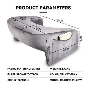 وسادة ألعاب رغوة الذاكرة المحمولة في اللفة والذراع مريحة للعمل في السرير - Product Image 5