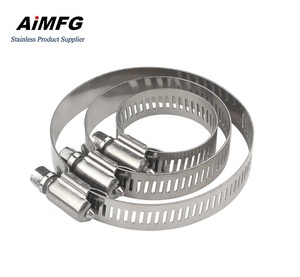 <strong>Pipe</strong> <strong>Clip</strong> Clamp Hydraulic Stainless Steel <strong>Pipe</strong> Clamp <strong>25mm</strong> American Type Hose Clamp Abrazaderas De Acero Inoxidable - Product Image 5