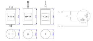 Kondensatorhersteller Langlebiger Hochwertiger Lüfterkondensator 2,5µF CBB60 Kondensator - Product Image 6