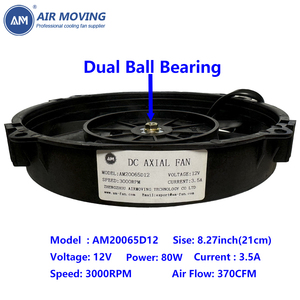 Am20065d12 7 Inch Phổ Thổi <span class=keywords><strong>Fan</strong></span> Kit 12 Volt 3.5A 3000Rpm Quạt Thông Gió Cho Xe Tự Động Động Cơ Tản Nhiệt Làm Mát - Product Image 6