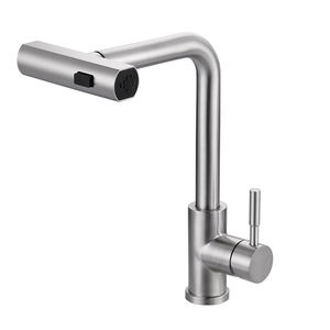 Universal Stainless Steel <b>Kitchen</b> <b>Faucet</b> Rainfall Mode Multi-functional Rotating Water Outlet Hot Cold Water Sink <b>Faucet</b> - Product Image 2