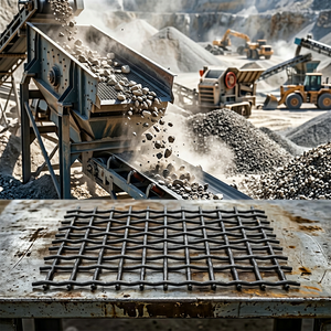 Maille métallique en acier au manganèse 65 résistante à l'usure, à bord croisé, pour machine de broyage, avec service de découpe - Product Image 3