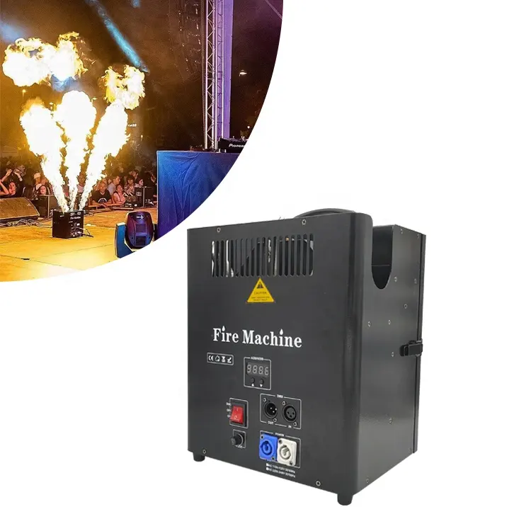 300W as if the explosion of atomic bomb three nozzle flame projectors DMX electric control liquid flamer fire blazers machines