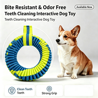 Jouet en corde pour chien en forme de 8, résistant aux morsures, pour le nettoyage des dents, jouet de traction pour animaux de compagnie, jouet à mâcher interactif durable pour chiens de taille moyenne à grande