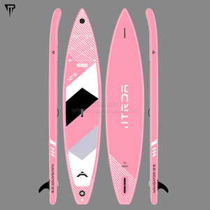 กระดานพายลม JTRDA สีเหลือง แบบ Drop Stitch รับสกรีนโลโก้ตามสั่ง MOQ ต่ำ <span class=keywords><strong>12.6</strong></span> นิ้ว สำหรับแข่งขัน - Product Image 6