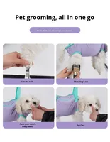 Hamac de bain pour animaux de compagnie anti-rayures, respirant, en maille, harnais suspendu pour chien et chat, pour la coupe des ongles, le bain, l'entretien des poils d'animaux