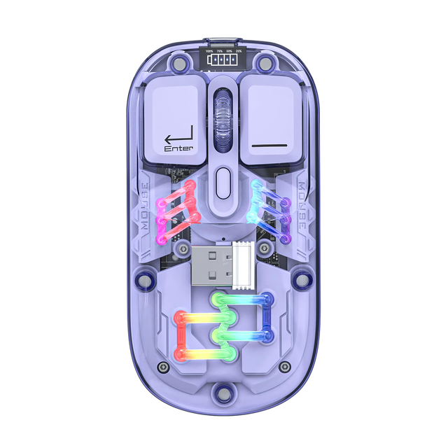 Microsoft Right-Handed Optical Gaming Mouse Custom RGB Wireless Mouse with Customizable Colors