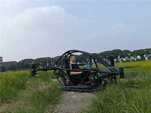 RAYI EVTOL - Aeronave Ultraligera Tripulada, con Batería, Diseño Plegable, Largo Tiempo de Vuelo, Despegue Vertical, Componentes para Drones - Product Image 4