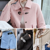 Boutons métalliques de fermeture en cuir PU à couture multi-styles Vêtements jeans Vêtements Jupes Écharpes Manteaux Logo personnalisé En stock