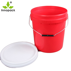 Material de plástico de calidad alimentaria Soporte de color personalizado Impresión Cubo de plástico de 4 litros Cubo de almacenamiento multifuncional con tapa - Product Image 6