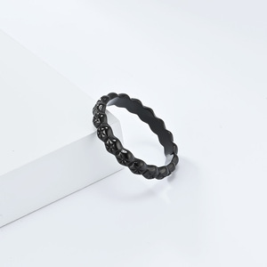 Women's 18K Gold Plated Titanium Steel <b>Ring</b> Pyramid Shape Daily Wear Fashion Jewelry - Product Image 4