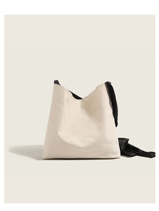 Nhà Máy Trực Tiếp Sang Trọng Cá Nhân Mới Nhất Thiết Kế Ba Lê Giày In Lụa Ribbon Vai Túi Có Thể Điều Chỉnh Dây Đeo Túi Vải - Product Image 4