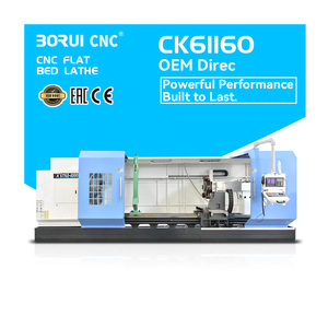 Máy tiện CNC bàn phẳng công suất trung bình CK61160, kiểu hộp, tiện ngang, cỡ lớn, trung tâm gia công và tiện kim loại - Product Image 1
