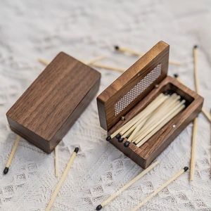 Caja de cerillas de madera personalizada con impresión de logotipo, duradera, para cerillas, cajas de cigarros, embalaje de regalo para aromaterapia - Product Image 1