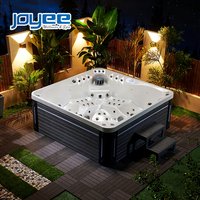 Fabricant de spas extérieurs commerciaux JOYEE, bain à remous en acrylique Aristech pour 5 personnes avec système Balboa pour les centres de villégiature et les villas