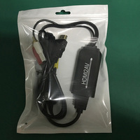Convertisseur haute définition hdmi vers av, câble de conversion, hdmi vers av, ps4, tv, vente en gros,