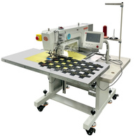 Nouvelle machine à coudre industrielle informatisée à une aiguille à plat HUAMEI, tête rehaussée, filet de sécurité, haute précision, CE