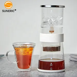 400 ML Portable Wholesale Cold Brew Coffee Glass Bottles Ice Drip Coffee Maker Outdoor Coffee Maker