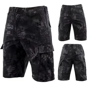 BDU-pantalones cortos tácticos de camuflaje para hombre, pantalón informal de cinco centavos para verano