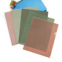 Carpeta de Presentación A4 en Forma de L, de Plástico PP, Color y Logotipo Personalizables, Portafolios Transparente