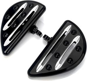 Driver Edge Cut Floorboard Passenger Foot Boards para Harley Dyna <span class=keywords><strong>Fat</strong></span> <span class=keywords><strong>Bob</strong></span> 1980-up Touring Road Glide Cutting-edge Billet Aluminio - Product Image 4