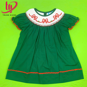 Robes pour enfants de style boutique, brodées à la main, robes pour bébés filles, style vintage classique en coton, robes pour enfants, vente en gros sur le marché américain - Product Image 1