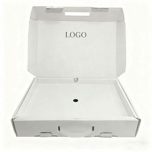 Self-Locking <b>Large</b> Die Cutting Handle Corrugated Cardboard Packaging Paper Folders Embossing Custom Logo Recyclable Camera Use - Product Image 2