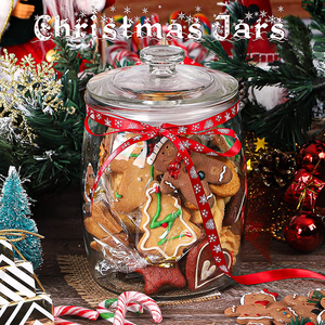 Bocaux en verre à biscuits à large ouverture de 1/2 gallons Bocaux d'apothicaire pour bocaux en verre à bonbons pour le rangement de la cuisine et l'organisation du linge - Product Image 3