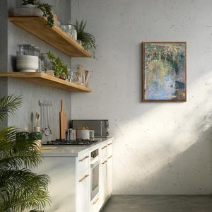 Enmarcado 12x16in Impresionista Paisaje Arte de la pared Vintage Wildflower Pastel Pintura al óleo Imprimir Rústico País francés - Product Image 6