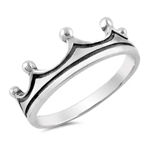 Bague en argent Sterling 925 pur, couronne royale, fait à la main, jolie bague en argent massif, vente en gros, depuis les fabricants indiens, acheter en ligne