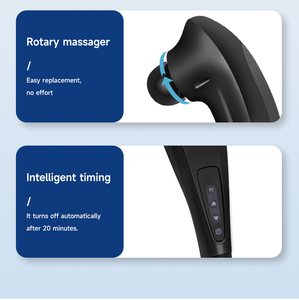 Martillo de vibración para el cuidado de las piernas y el cuello de delfín eléctrico 2025, superventas, rodillo infrarrojo, masajeador corporal de plástico Cervical - Product Image 4