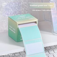 Promotion U+ Blocs-notes autocollants personnalisés couleur Morandi pour liste de tâches, mémos adhésifs mignons, 256 blocs, rouleaux de papier, papeterie