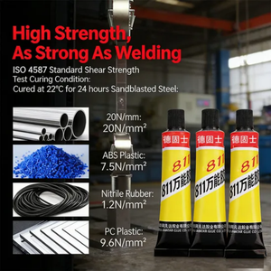 กาวซุปเปอร์กลูชนิดน้ำในหลอดอลูมิเนียม ขายตรงจากโรงงาน สำหรับยึดติดวัสดุหลากหลายชนิดอย่างแน่นหนา - Product Image 5