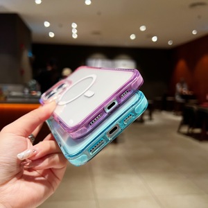 Sang Trọng Vỏ Cho <span class=keywords><strong>Apple</strong></span> <span class=keywords><strong>iPhone</strong></span> 17 Pro Max Bìa Trường Hợp Điện Thoại Mới <span class=keywords><strong>2025</strong></span> Cam Rõ Ràng Trong Suốt Với Magnetic - Product Image 6