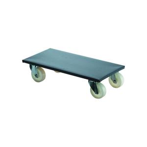 BS Rollen Transport rouleau roue diamètre 100 mm 500 kg longueur 600 mm largeur 350 mm plastique avec revêtement antidérapant - Product Image 1
