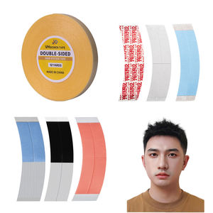 Ruban pour perruque de couverture de <span class=keywords><strong>cheveux</strong></span> pour hommes 36 pièces imperméable à l'eau résistant à la sueur adhésif double face colle forte noir - Product Image 1