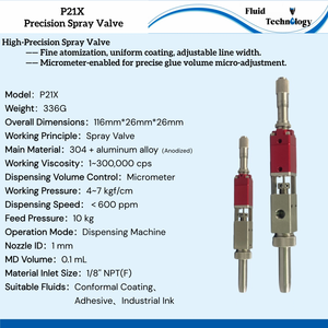 Vanne de distribution haute fréquence de précision P21X, type doigt de femme en caoutchouc rose, double <span class=keywords><strong>action</strong></span>, anti-peinture, machine de distribution de <span class=keywords><strong>colle</strong></span> - Product Image 1