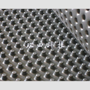 Sample-available <strong>Black</strong> HDPE HIPS Plastic Drainage Sheet Dimple <strong>Drain</strong> Cell <strong>Board</strong> for Road, Basement and Roofing Earthwork - Product Image 4