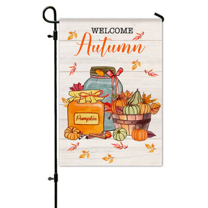 Bandera de jardín personalizada, banderas de jardín de otoño, 12x18, Bandera de jardín de Acción de Gracias de doble cara - Product Image 2