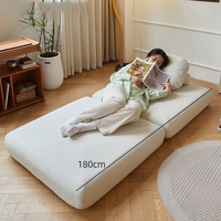 Matelas Lavable Pliant à Support Simple, Canapé-Lit Paresseux Convertible Doux, Chaise Longue Extensible pour Salon