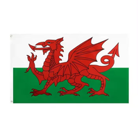 Totemflag 100% poliéster 3x5ft estilo volador serigrafiado suave ecológico personalizado Color Union Jack bandera Reino Unido